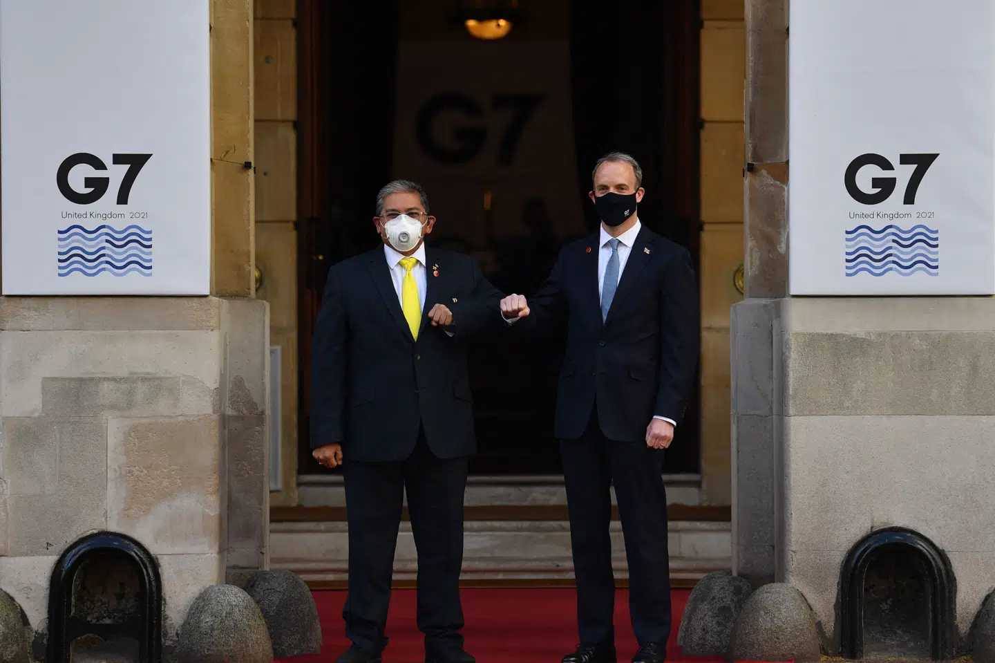 G7-landenes udenrigsministre mødtes i London, hvor især Kinas voksende militære og økonomiske indflydelse har fyldt meget på dagsordenen. Ben Stansall/Ritzau Scanpix