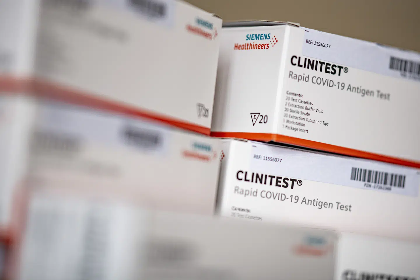 En lyntest fra Siemens er blevet CE-mærket til at blive taget, uden at der er tilsyn - altså for eksempel i hjemmet. Fabian Sommer/Ritzau Scanpix