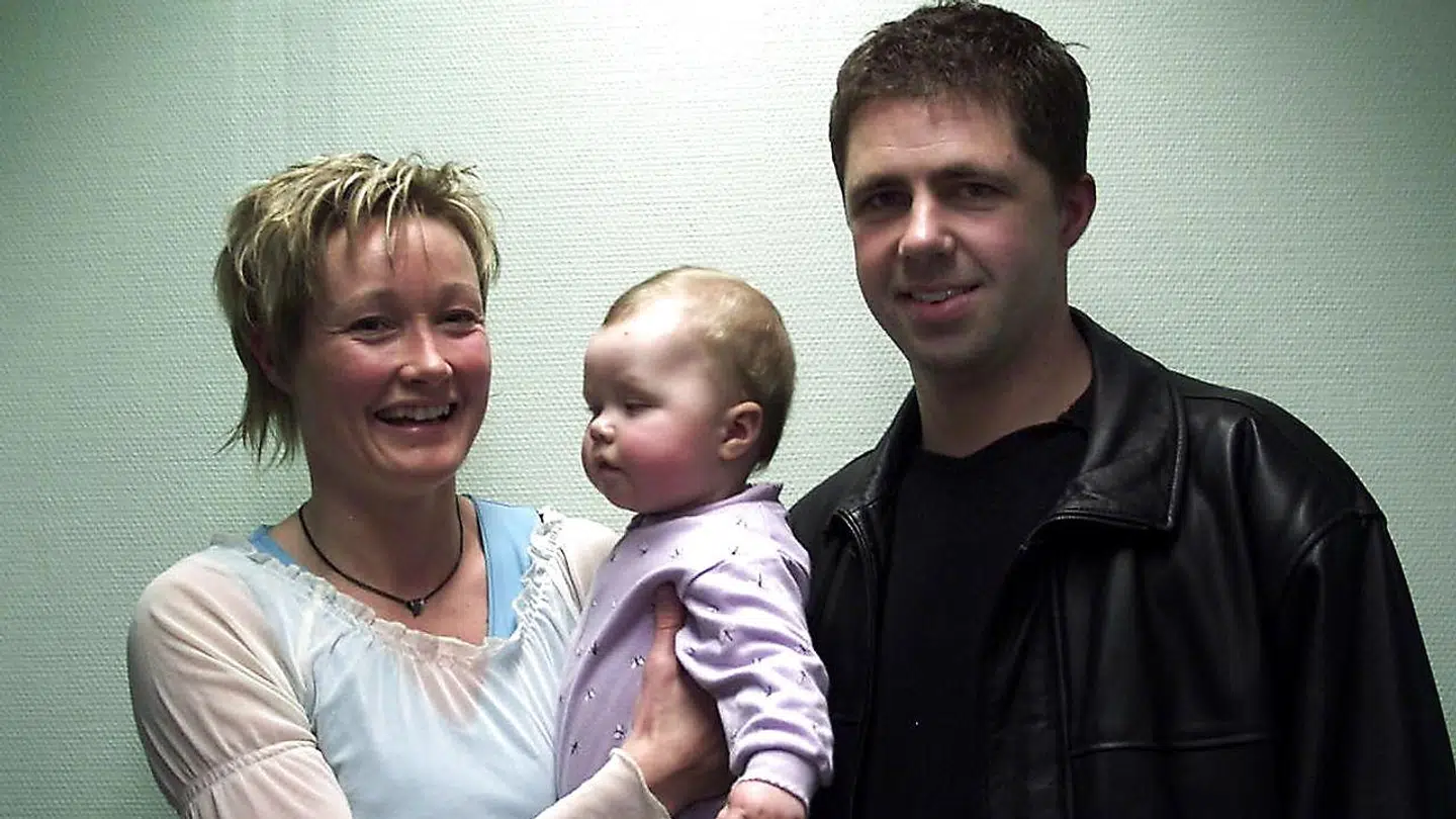Anette Hoffmann med manden Henrik og datteren Josephine.
