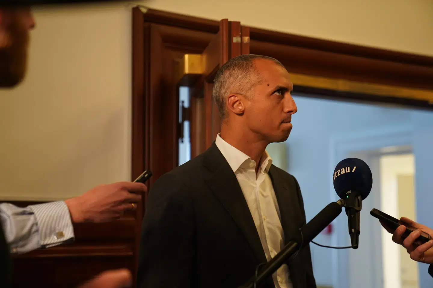 Udlændinge- og Integrationsudvalget afholder åbent samråd med udlændinge- og integrationsministeren Mattias Tesfaye (S) om der kan oprettes modtagecentre udenfor Europa, på Christiansborg tirsdag den 4. maj 2021. Emil Helms/Ritzau Scanpix