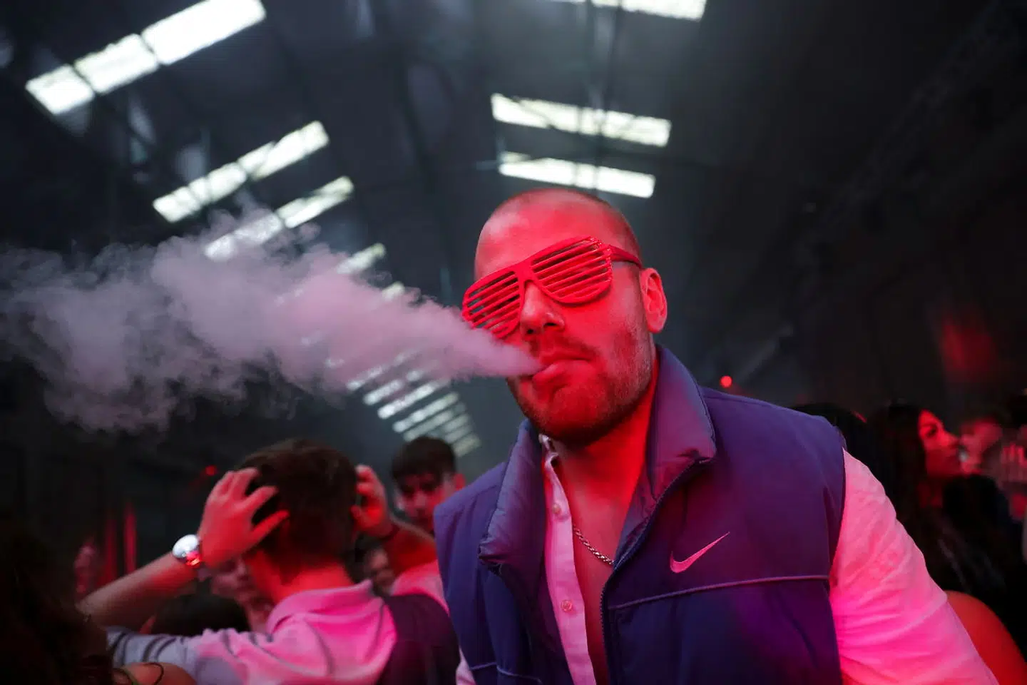 Her ses et billede fra festen i fredags i Liverpool.