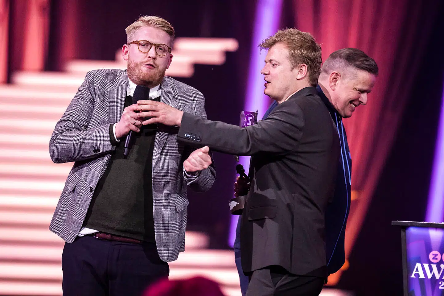 Årets originale TV program blev Verdensmænd. Zulu Awards i KB Hallen torsdag den 29. april 2021. (foto: Martin Sylvest/Ritzau Scanpix 2021).