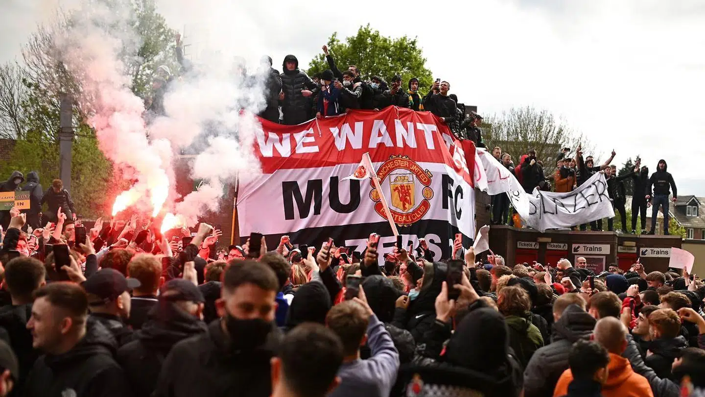 Tilhængerne er rasende på Glazer-familien, der ejer Manchester United.