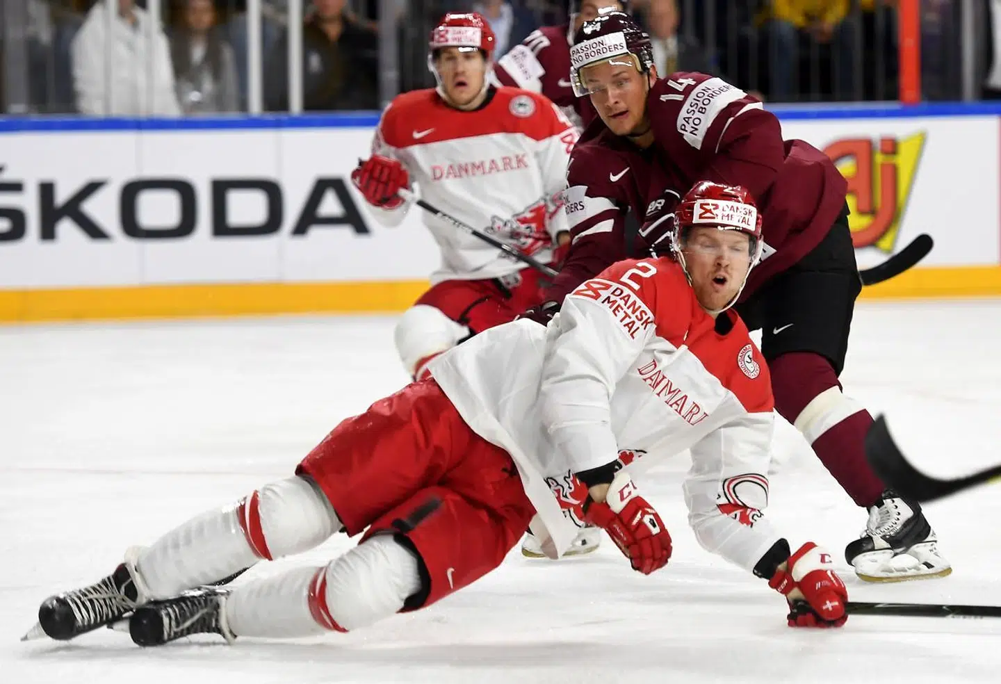 Offensivbacken Phillip Bruggisser fra tyske Grizzlys Wolfsburg er klar til VM-holdet og støder til den danske trup, når finalen i DEL mod Eisbären Berlin er overstået. Arkivfoto.