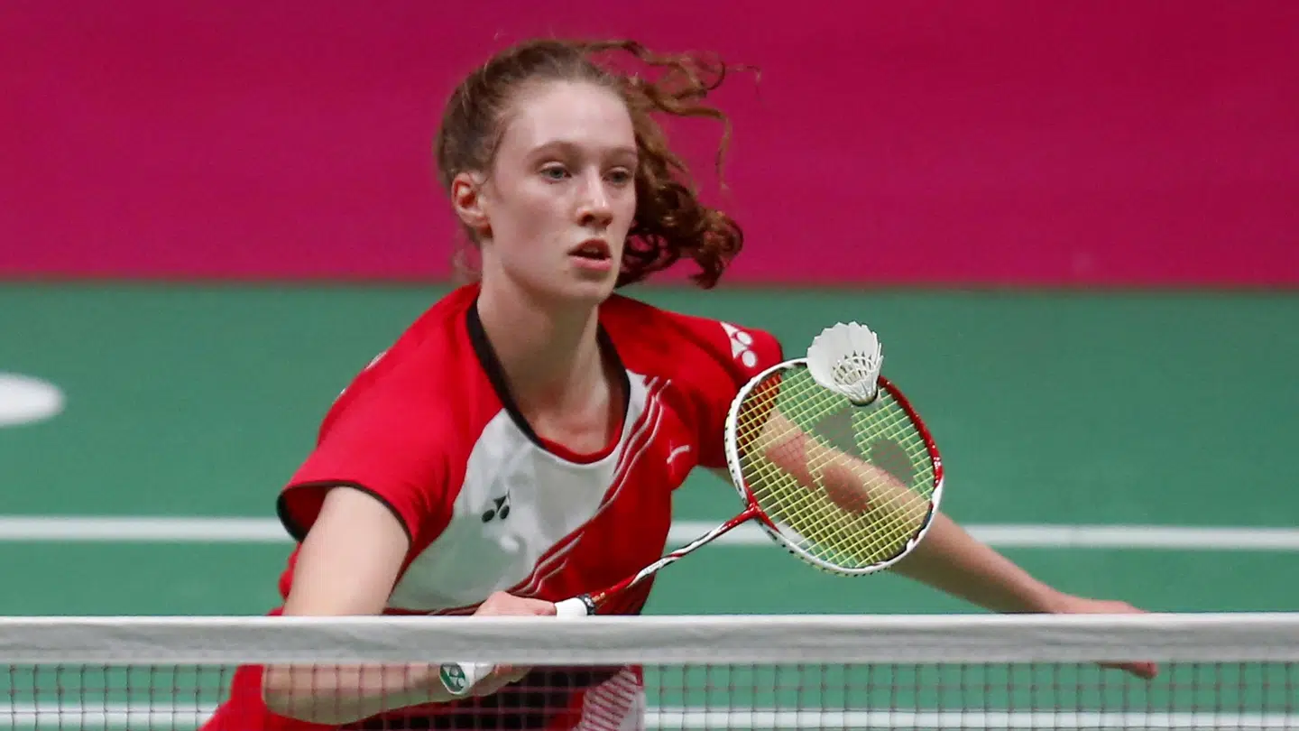 Line Christophersen skal søndag spille finale mod Carolina Marin. Efrem Lukatsky/Ritzau Scanpix