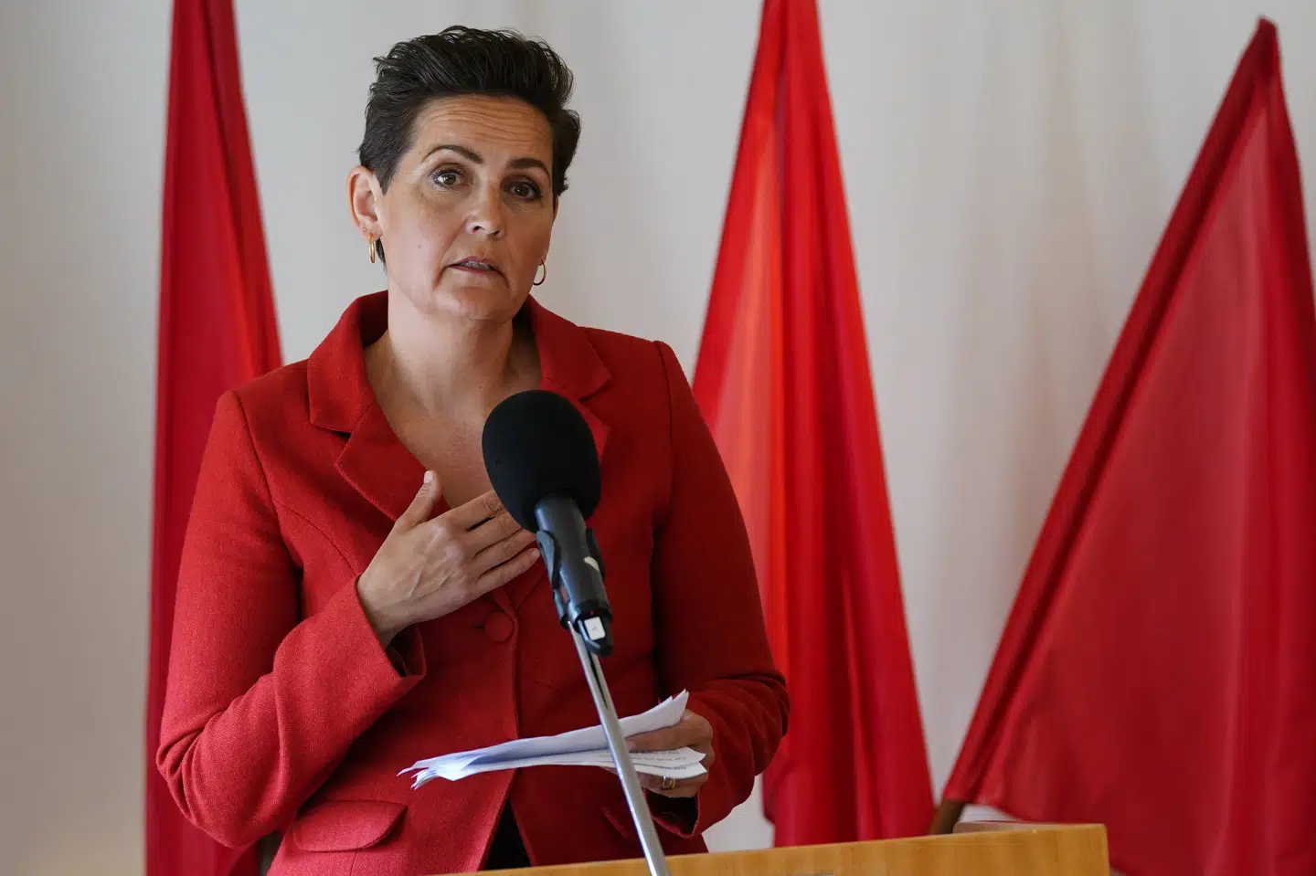 Pia Olsen Dyhr (SF) vil have styrket dagpengene ved at sænke fradrag for boligejerne. Martin Sylvest/Ritzau Scanpix