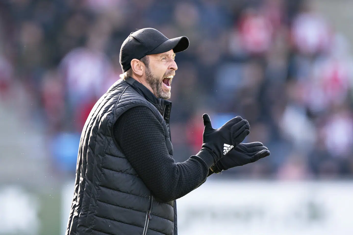 Lyngbys træner Carit Falch vil kæmpe videre for overlevelse i Superligaen. Henning Bagger/Ritzau Scanpix