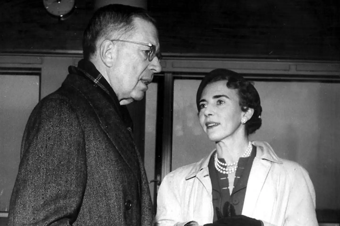 Dronning Ingrid sammen med kong Gustaf i 1952.