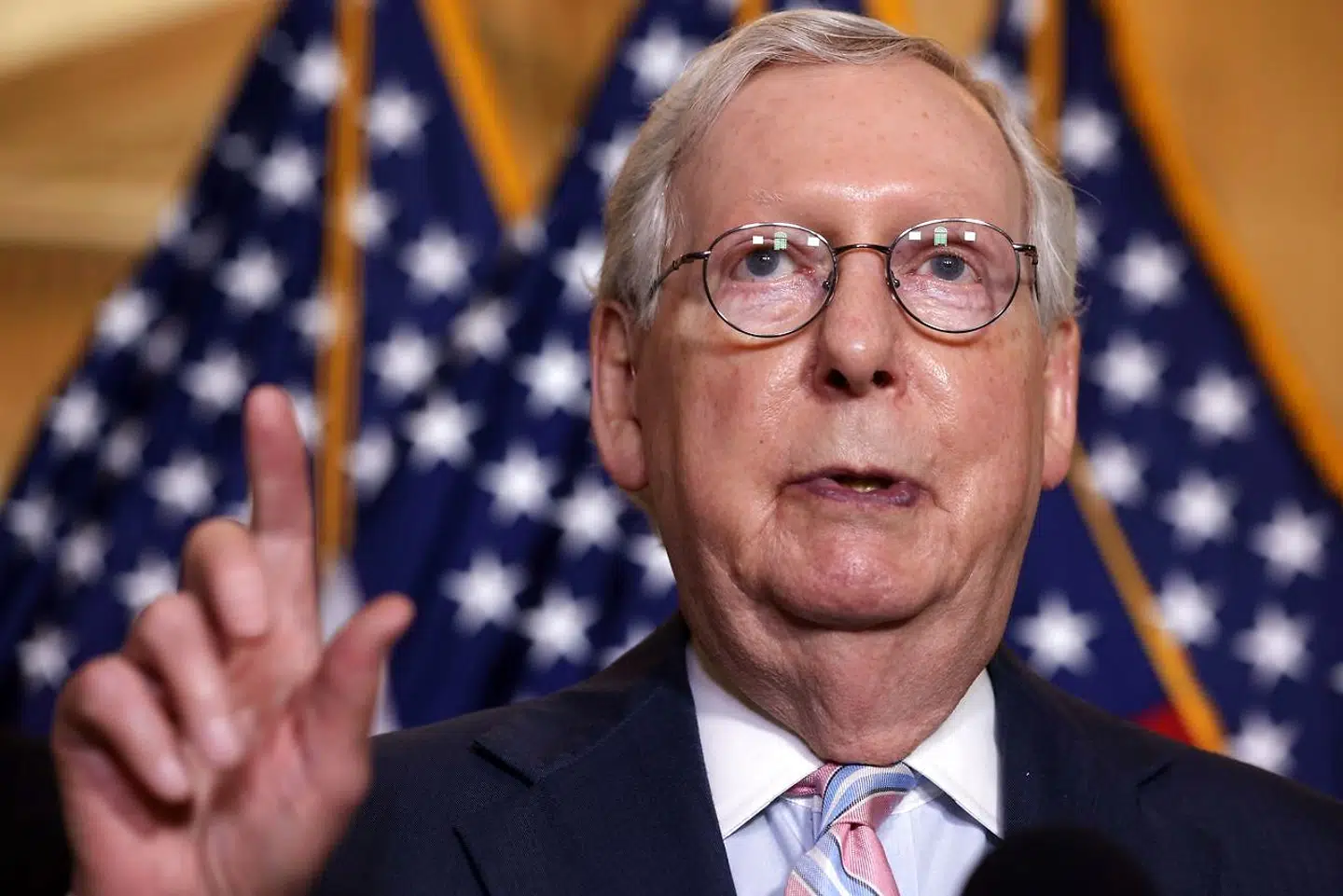 Mitch McConnell er republikansk leder i Senatet.