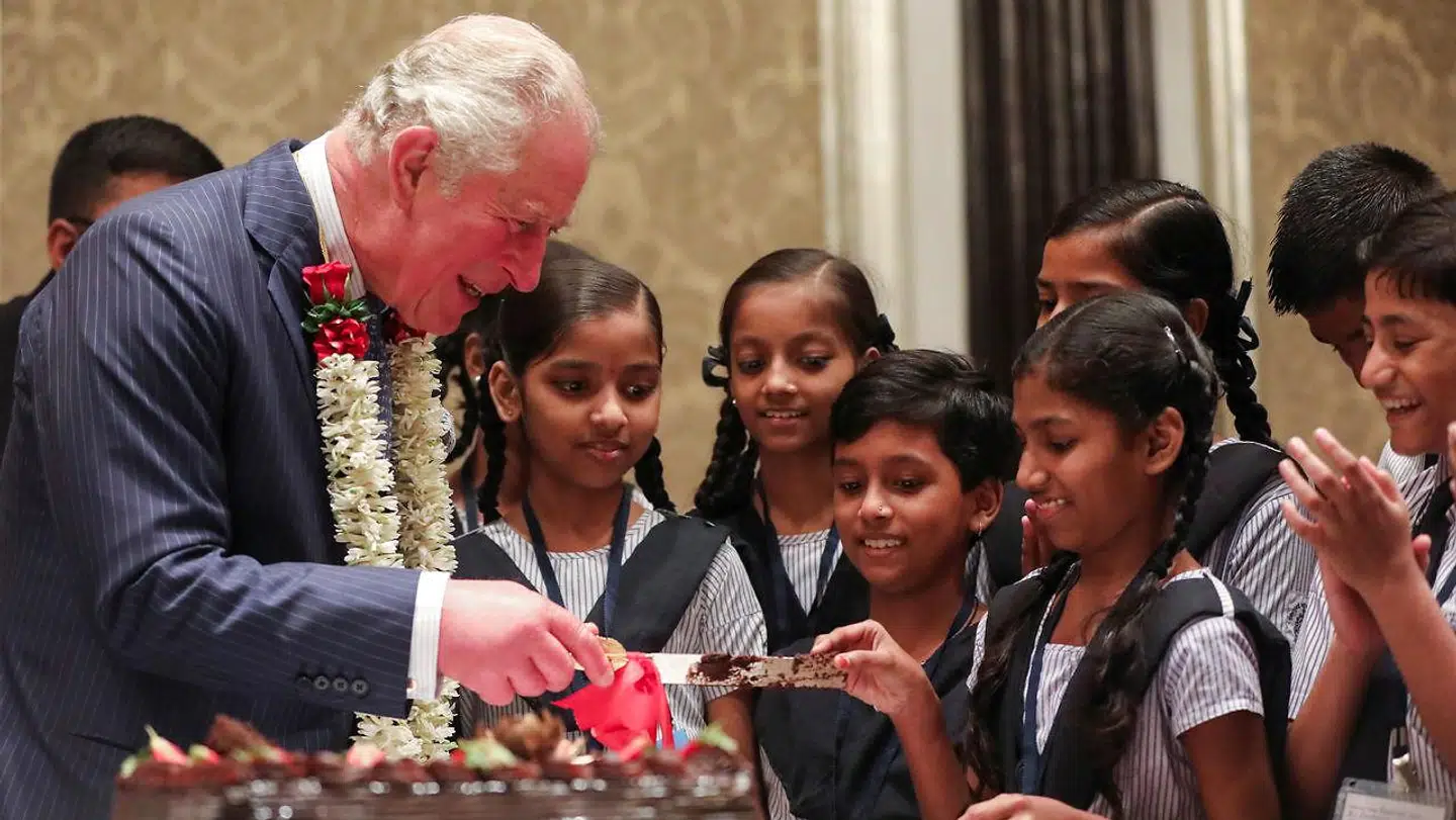 Prins Charles ses her under sit besæg i Indien i 2019.