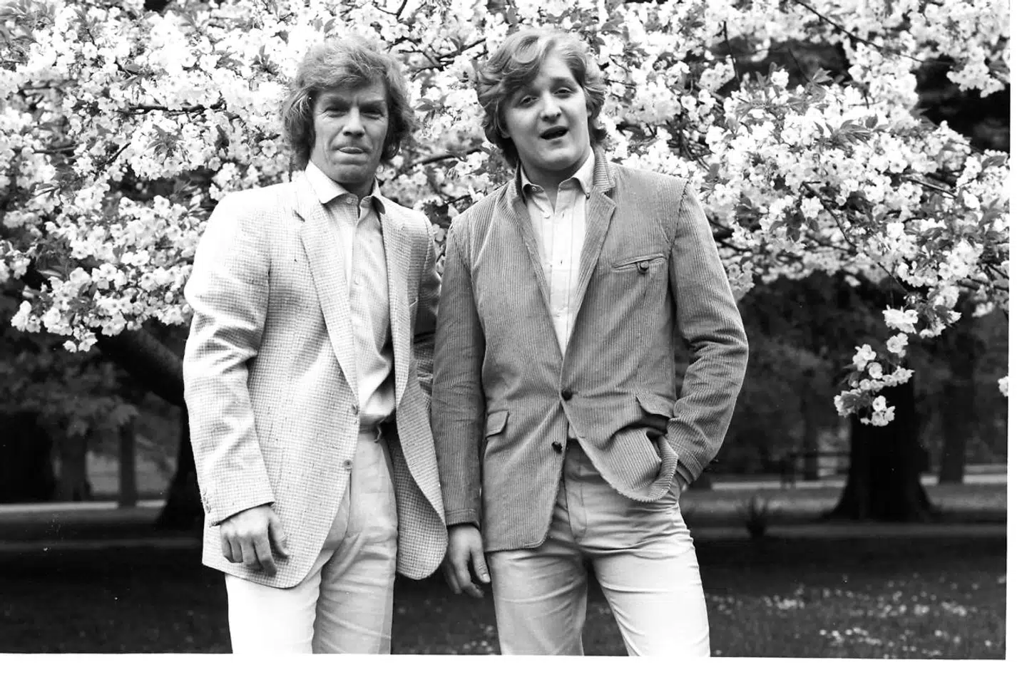 Ole Ernst, tv. og Steen Springborg, skuespillere.