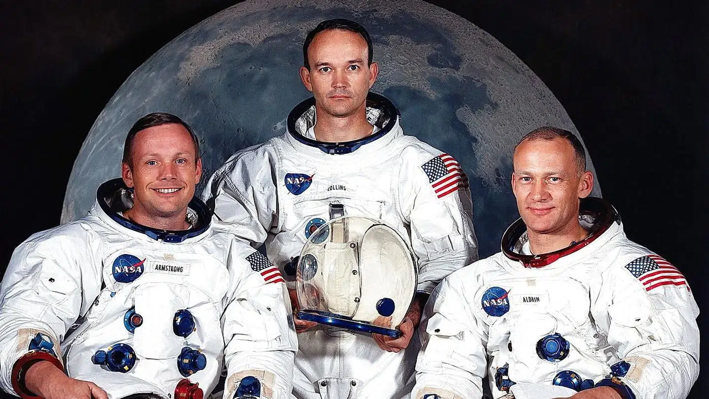 Neil A. Armstrong, Michael Collins og Buzz Aldrin.