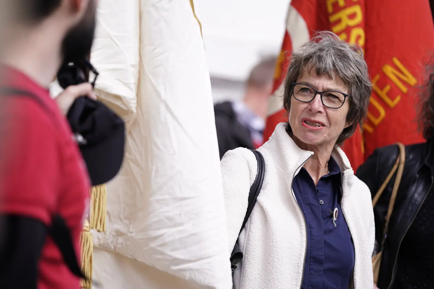 Formand for Dansk Sygeplejeråd Grete Christensen og chefforhandler for regionerne Anders Kühnau mødes i Forligsinstitutionen, i København onsdag den 28. april 2021. Liselotte Sabroe/Ritzau Scanpix