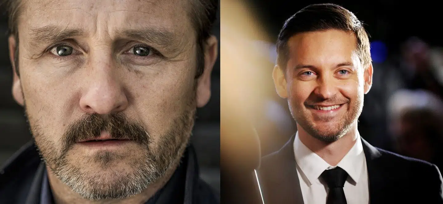 Lars Ranthe og Tobey Maguire.