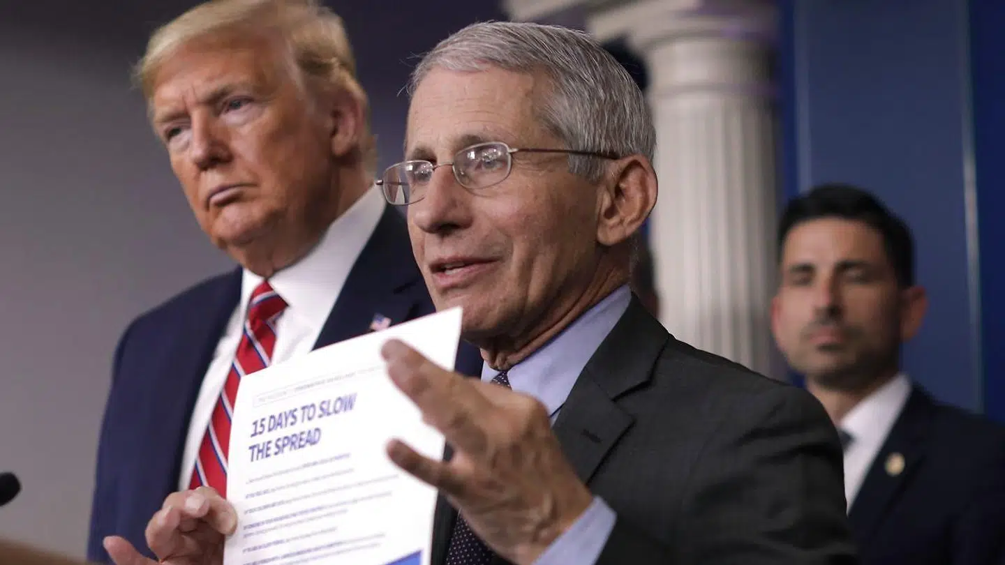 Anthony Fauci og Donald Trump. Arkiv