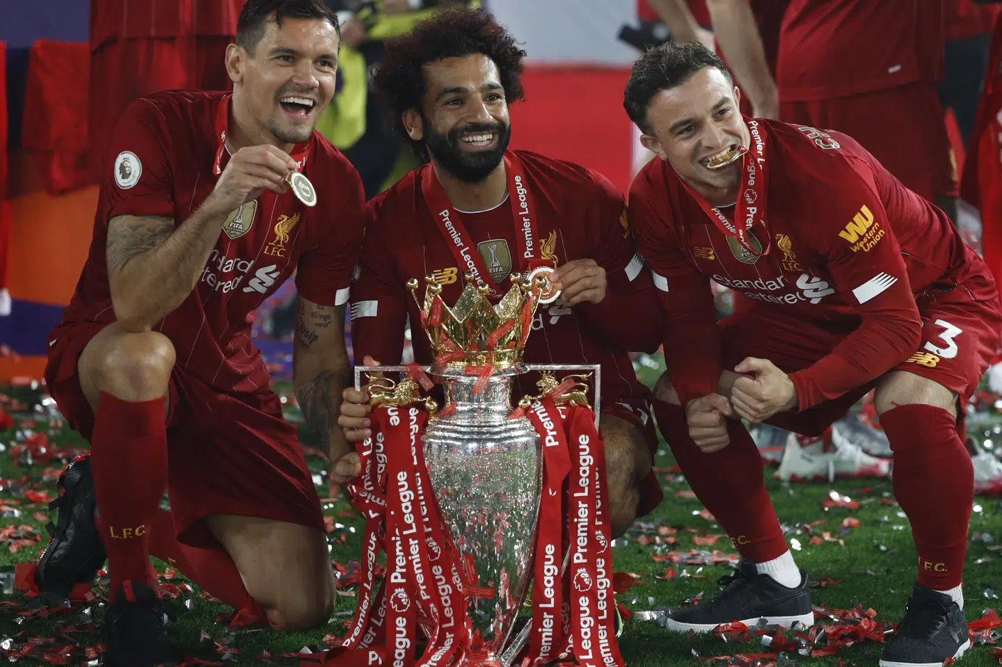Liverpool vandt mesterskabet i England, men led også et stort økonomisk tab i sæsonen 2019/20. Phil Noble/Ritzau Scanpix