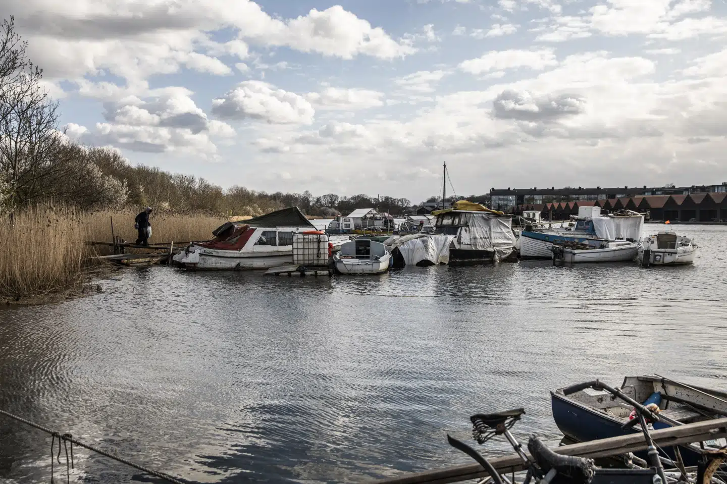 Erdkehlgraven - også kendt som Fredens Havn - ligger mellem Refshalevej og Christiansholm vest for Christiania i København. Olafur Steinar Gestsson/Ritzau Scanpix