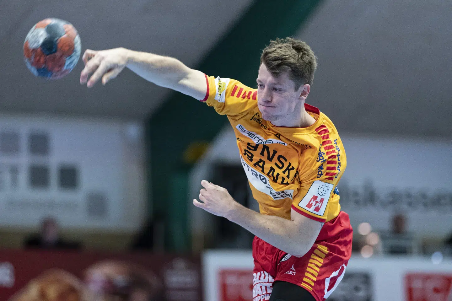 Emil Jakobsen fuldendte et sent comeback for GOG mod Bjerringbro-Silkeborg. (Arkivfoto) Claus Fisker/Ritzau Scanpix