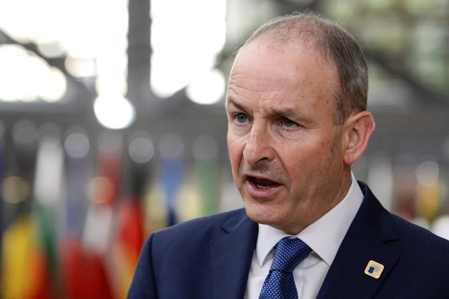 Micheal Martin er utilfreds med, at Det Europæiske Fodboldforbund (Uefa) har krævet, at værtsnationer ved EM i fodbold skulle garantere tilskuere på tribunerne. (Arkivfoto) Johanna Geron/Reuters