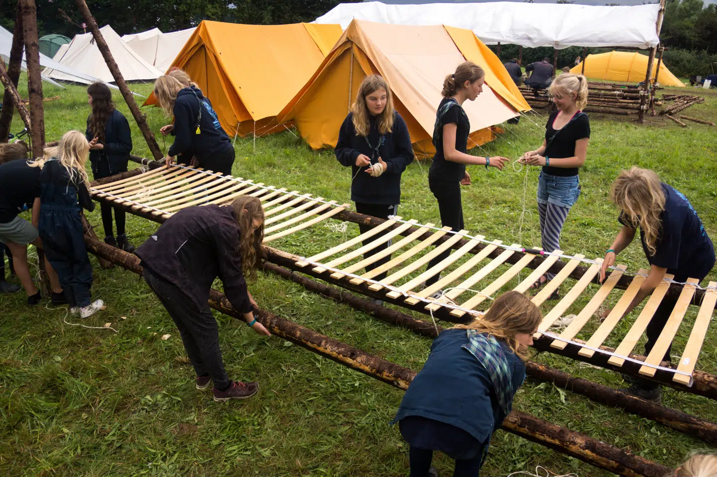 Bliver et sæt anbefalinger fra en ekspertgruppe en realitet, vil der ikke kunne holdes store spejderlejre i år. (Arkivfoto) Anders Brandt-Jacobsen/Ritzau Scanpix
