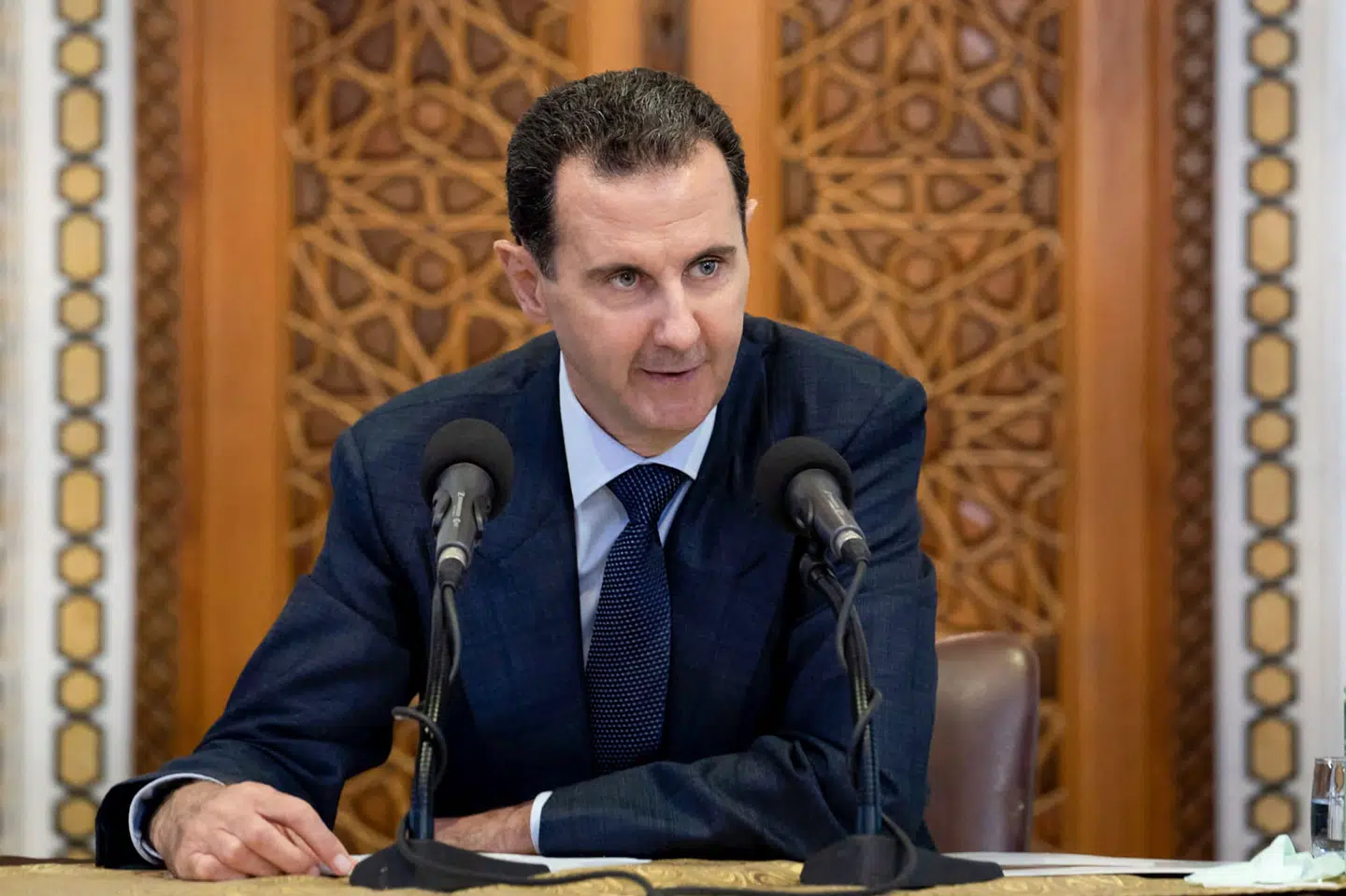 Syriens præsident, Bashar al-Assad. Ham behøver de syriske flygtninge i Norge ikke at ængstes for at blive sendt tilbage til efter 10 års krig. Danmark hævder i modstætning til Norge, at det igen er sikkert at vende tilbage til regionen Damaskus. -/Ritzau Scanpix