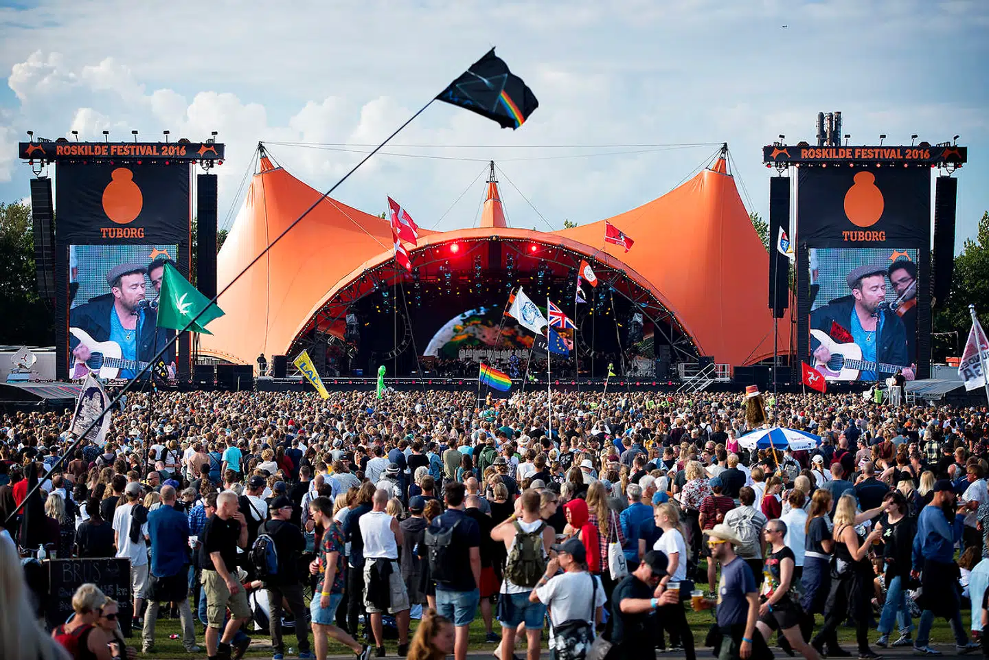 Roskilde Festivales berømte Orange scene.