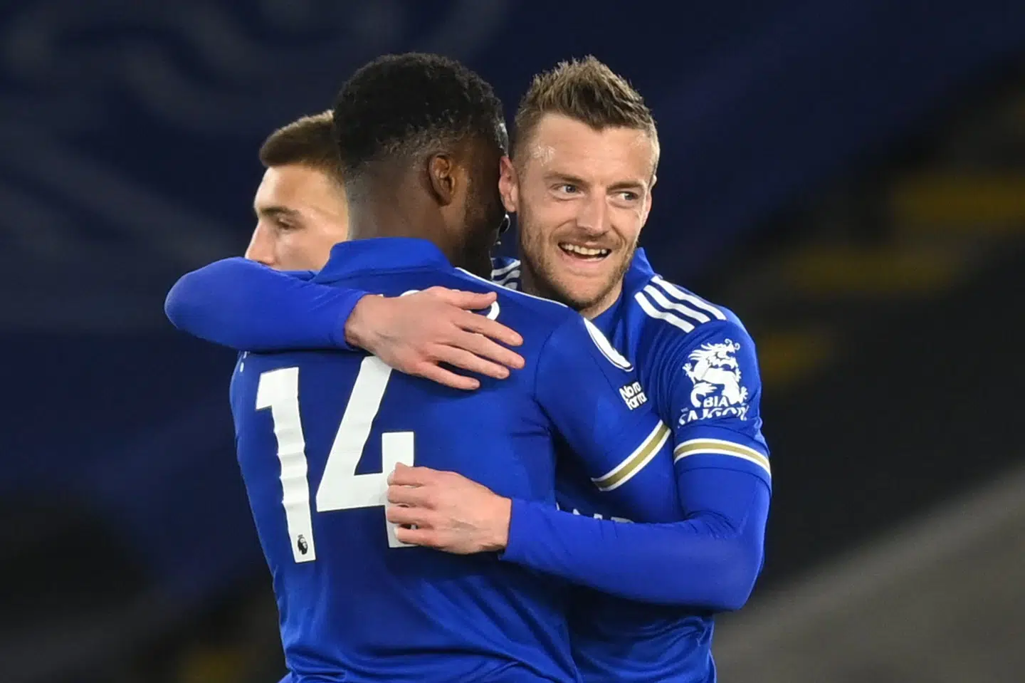 Jamie Vardy har manglet skarpheden på det seneste, men torsdag var der bingo igen, da Leicester slog West Bromwich. Michael Regan/Reuters