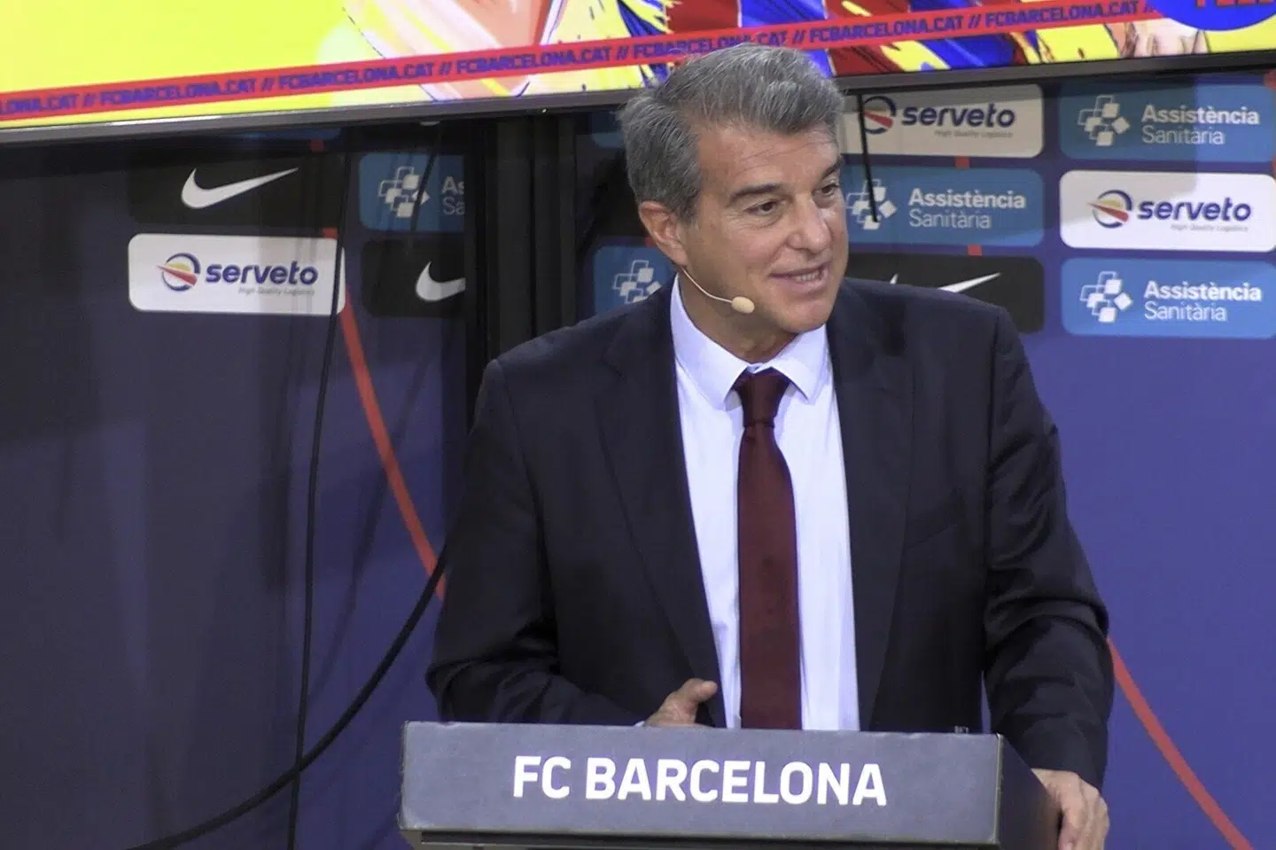 Joan Laporta mener, at det er nødvendigt for de store spanske klubber at diskutere den økonomiske situation. (Arkivfoto) Europa Press Tv/Ritzau Scanpix