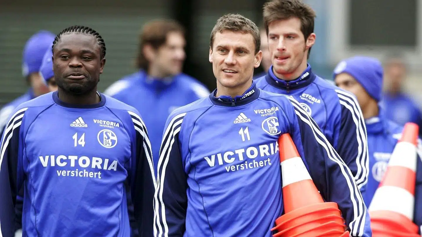 Asamoah og Sand tilbage i 2005.