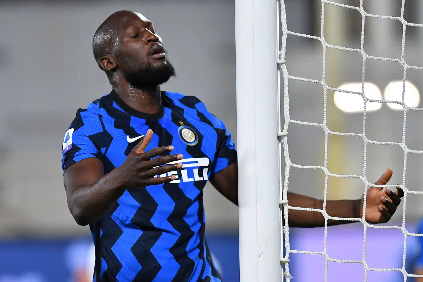 Inters topscorer, Romelu Lukaku, måtte forlade La Spezia med uforrettet sag onsdag. Jennifer Lorenzini/Reuters