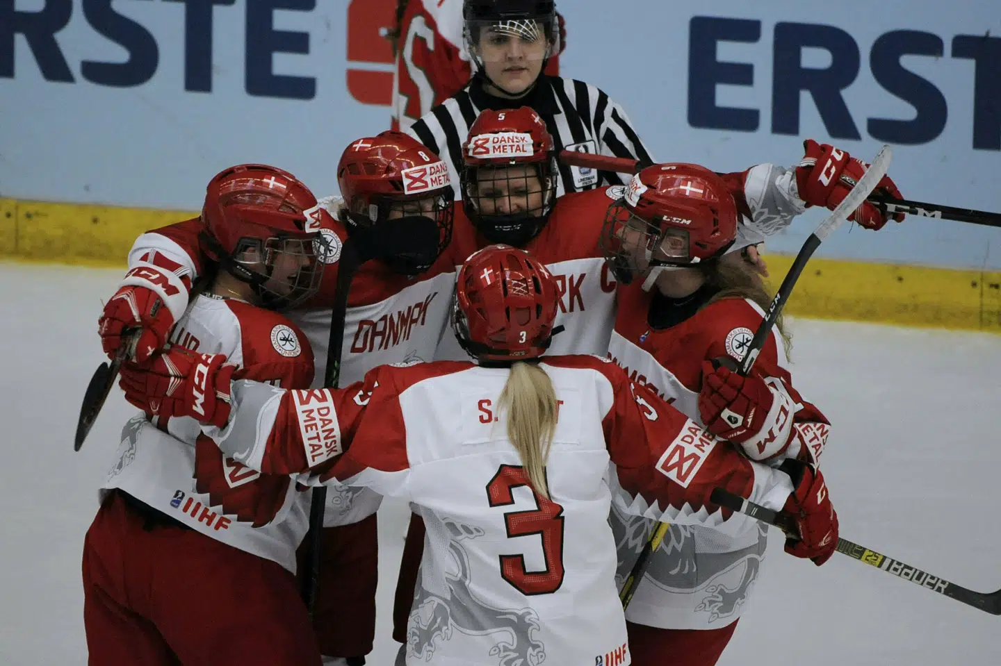 Danmark rykkede i 2019 op i den øverste division. (Arkivfoto) Balazs Czagany/Ritzau Scanpix
