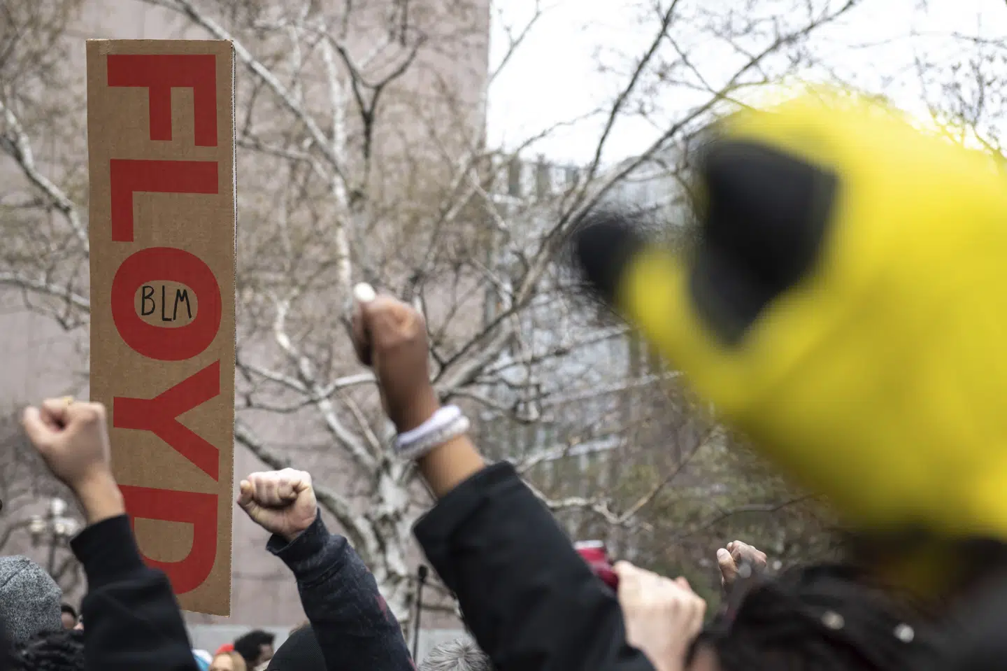 Opbakningen til dommen imod Derek Chauvin var stor. Både hos demonstranterne i Black Lives Matter bevægelsen, men også hos USA's præsident, Joe Biden, som har kaldte dommen en lettelse. Imagespace/Mediapunch/Ritzau Scanpix