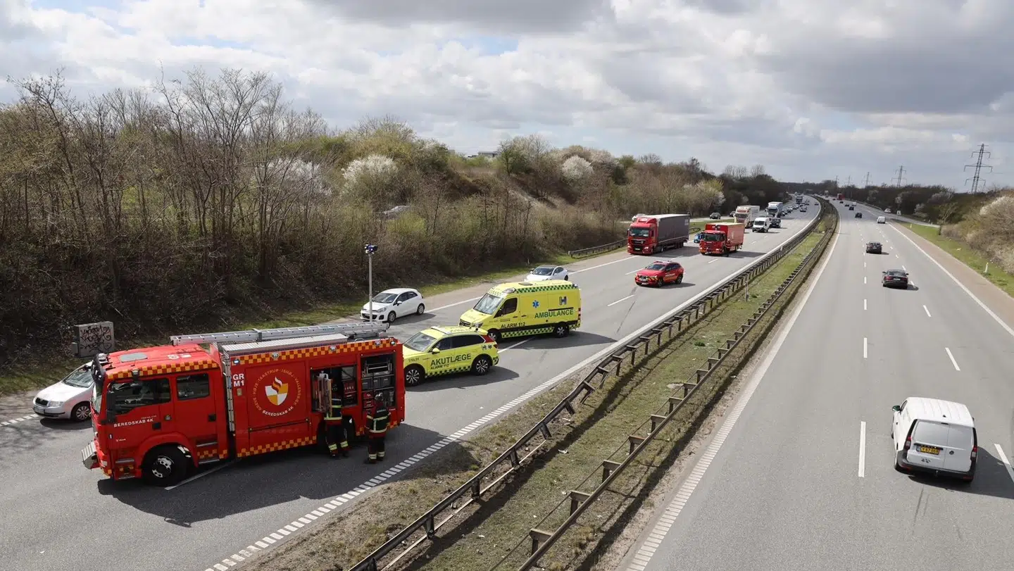 Kø på Køge Bugt Motorvejen. Foto. Presse-fotos.dk
