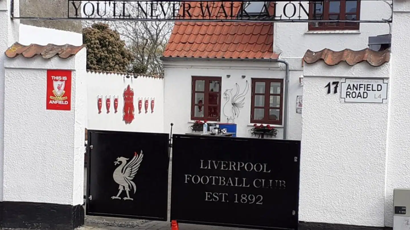 Kjeld Rinfeldts Liverpool-hus er en turistmagnet i Liverpool og har blandt andet været med i artikler hos udenlandske medier som ESPN.