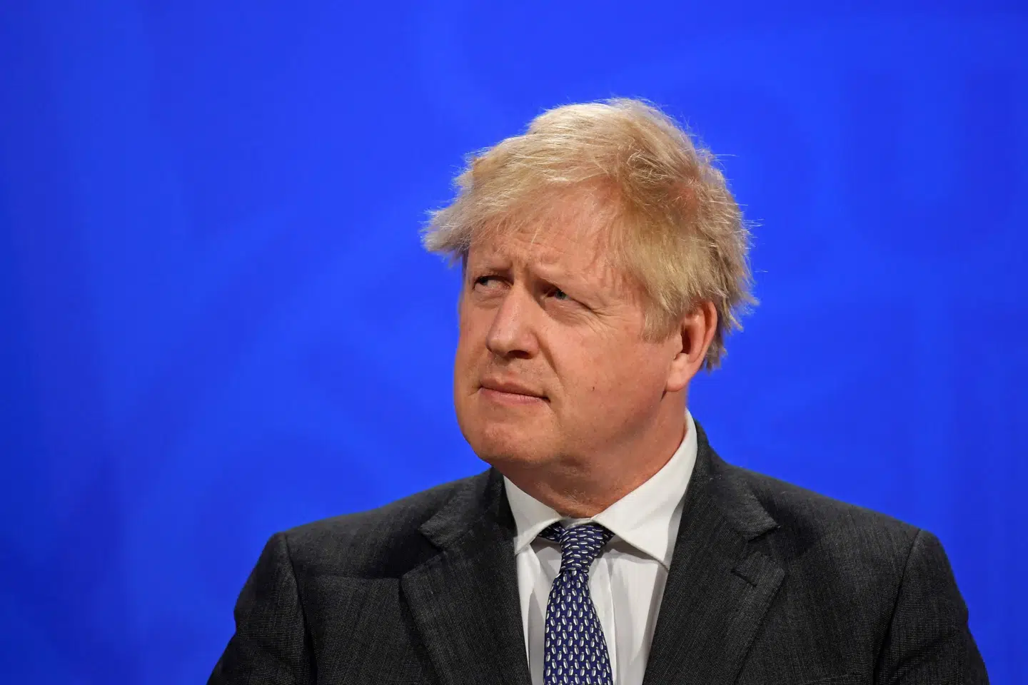 Boris Johnson, Storbritanniens premierminister, hylder, at seks engelske klubber har trukket sig fra European Super League. Arkivfoto) Toby Melville/Ritzau Scanpix