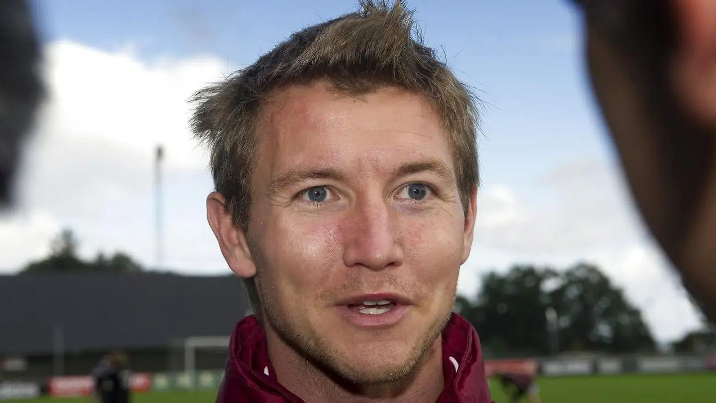 Mads Junker med landsholdet i 2011.