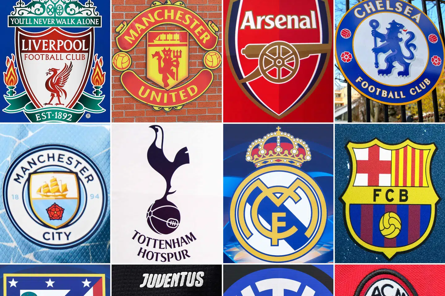 De klubber, der stifter Super League, kan se frem til 1,7 milliarder til at starte med fra den amerikanske storbank JP Morgan. Pierre-Philippe Marcou, Paul Ell/Ritzau Scanpix