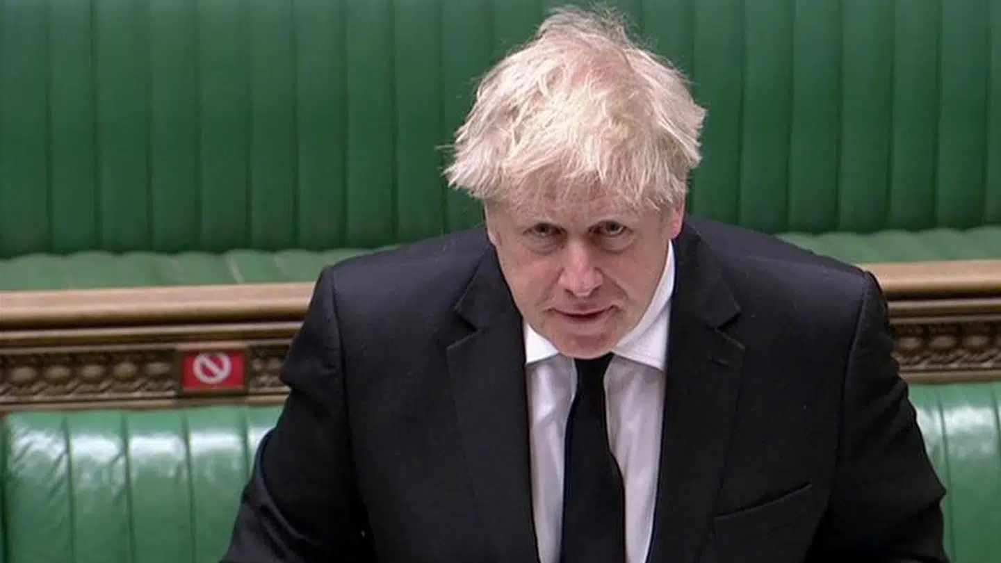 Boris Johnson tager afstand fra planer om Super League. Reuters Tv/Reuters