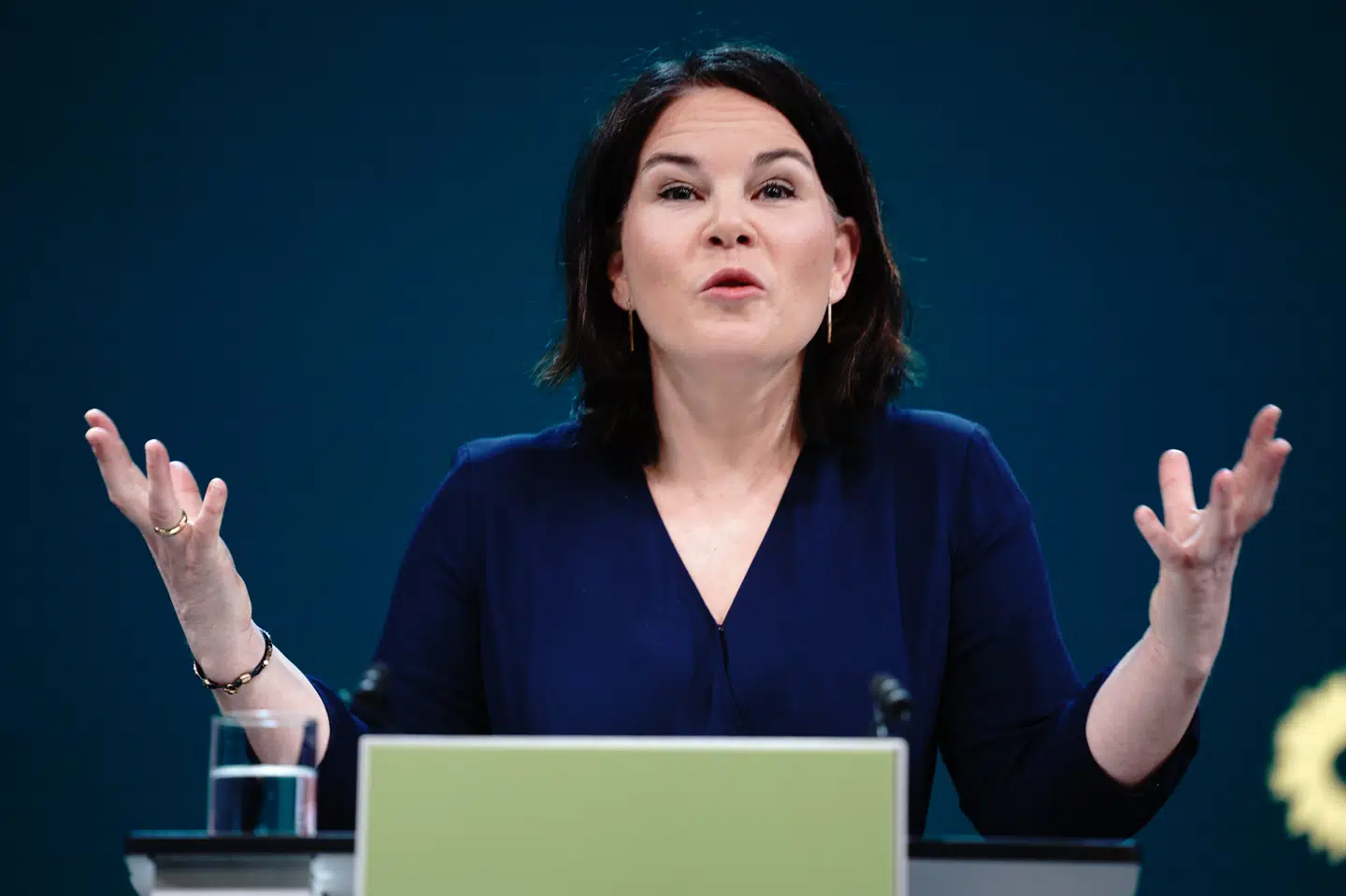 Miljøpartiet De Grønne har nomineret Annalena Baerbock som partiets kanslerkandidat. Kay Nietfeld/Ritzau Scanpix