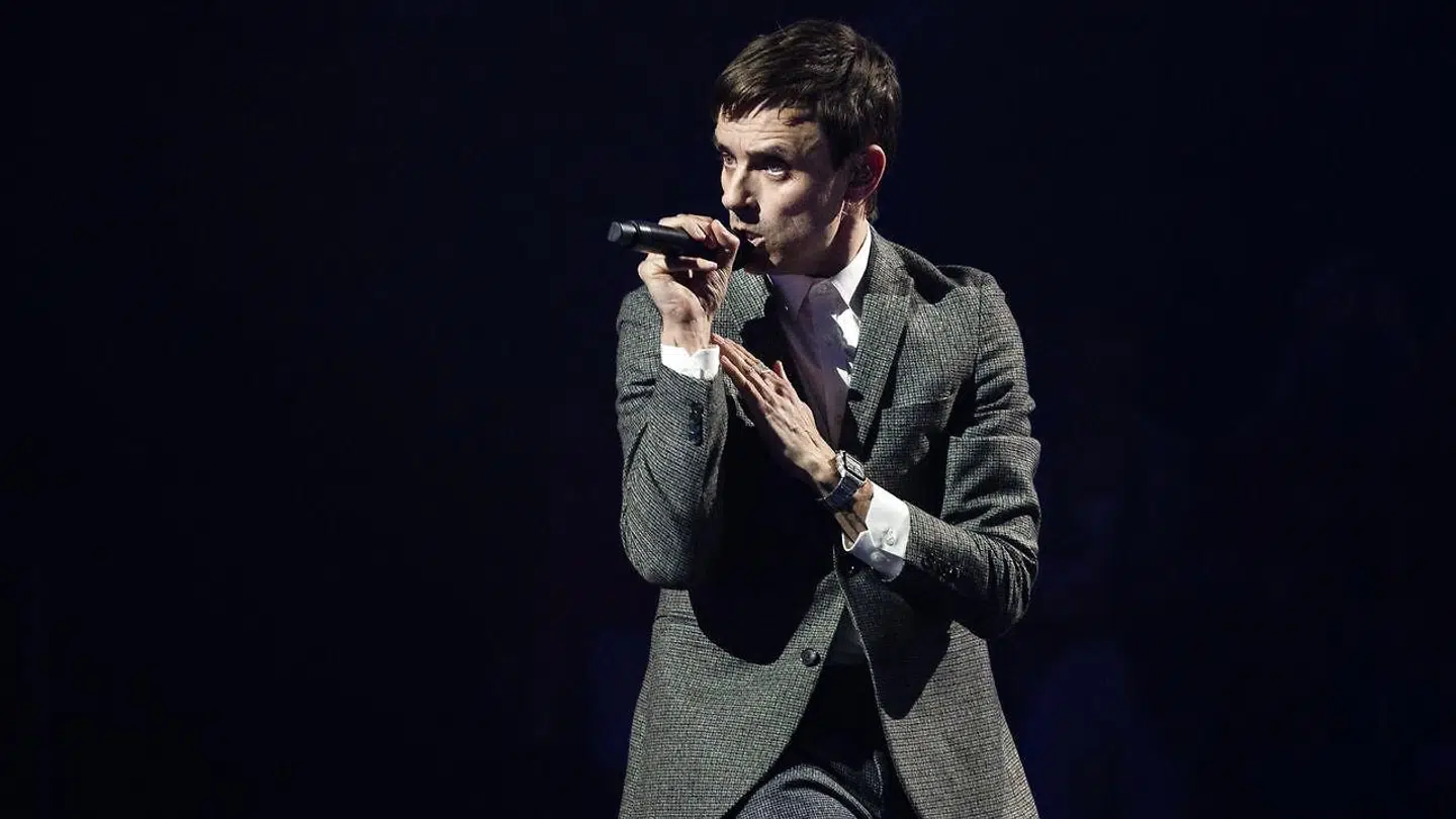 Simon Kvamm. X Factor finale, på TV2 fredag den 9. april 2021. (foto: Martin Sylvest/Ritzau Scanpix 2021).