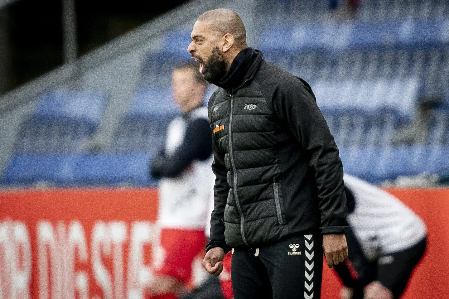 AGF-træner David Nielsen kræver, at spillerne glemmer fortidens nedture og rejser sig i den resterende del af sæsonen. Mads Claus Rasmussen/Ritzau Scanpix