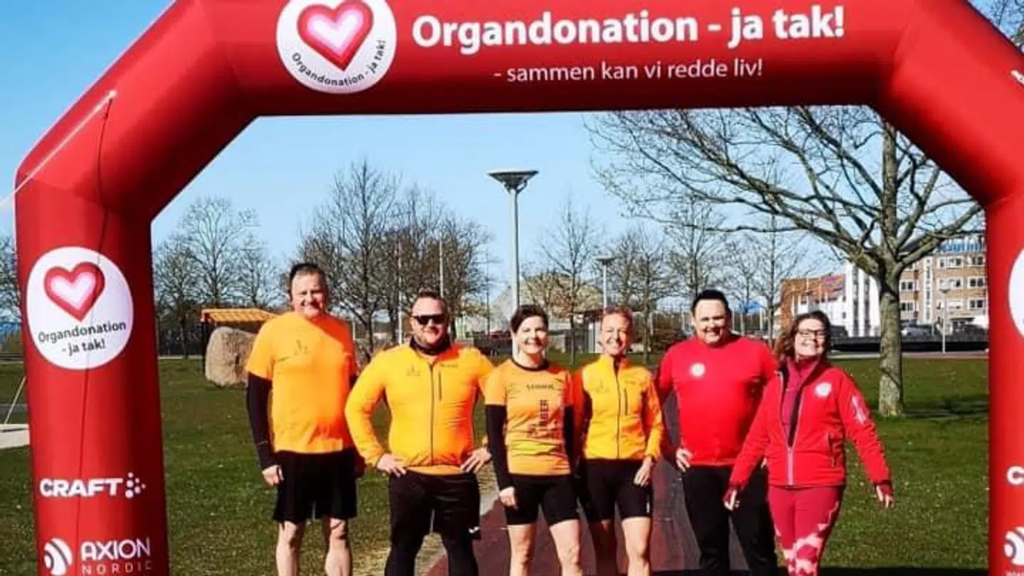 Stine Madsen løb for organdonation - ja tak! Foto: Privat