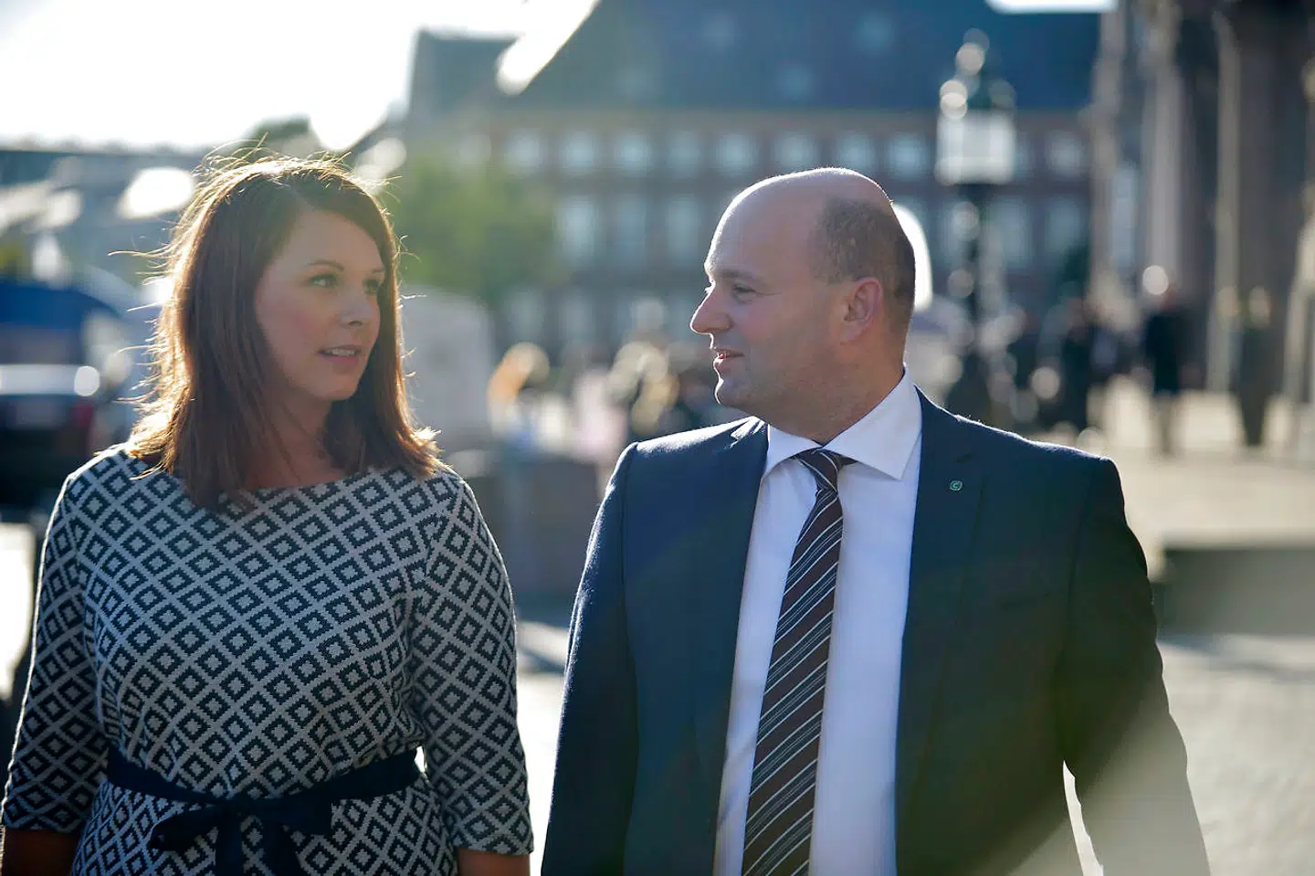 Søren Pape Poulsen og Mette Abildgaard ankommer til gudstjeneste i Christiansborg Slotskirke tirsdag den 4. oktober 2016 i anledning af Folketingets åbning. (Foto: Ida Guldbæk/Scanpix 2016)