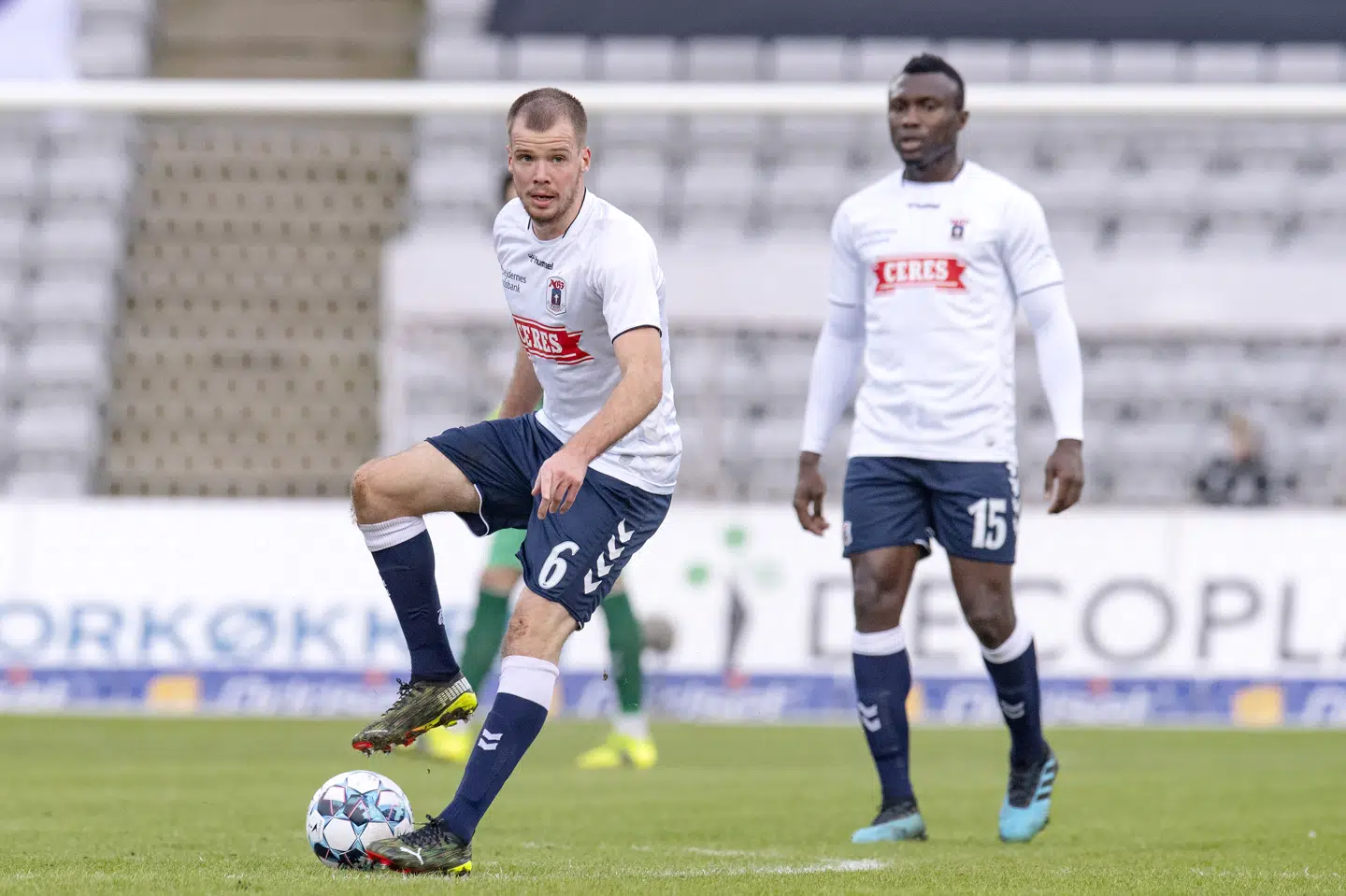 Nicolai Poulsen er klar igen for AGF efter en skadesperiode. Bo Amstrup/Ritzau Scanpix
