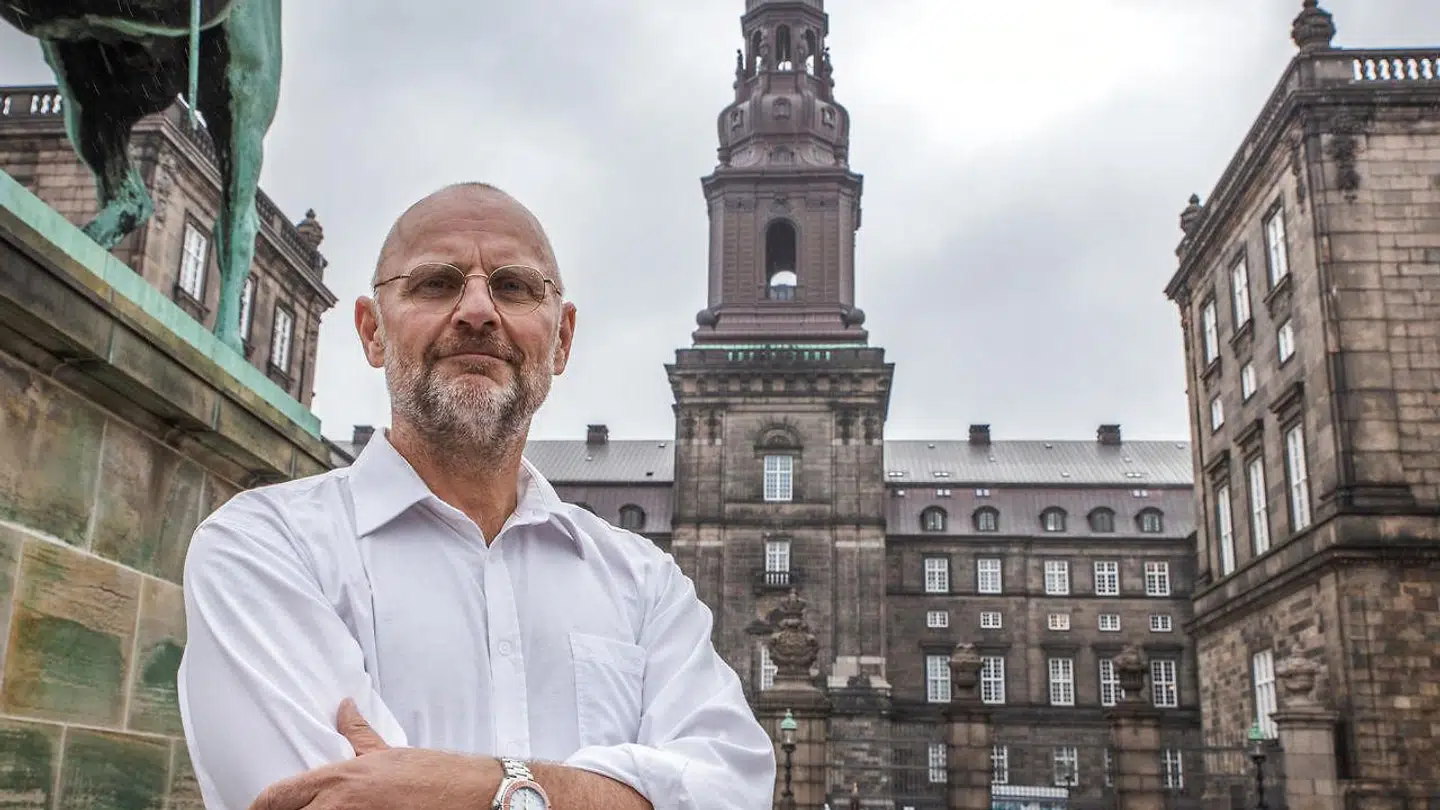 Portræt af politisk redaktør på B.T. Henrik Qvortrup ved Christiansborg, oktober 2020.