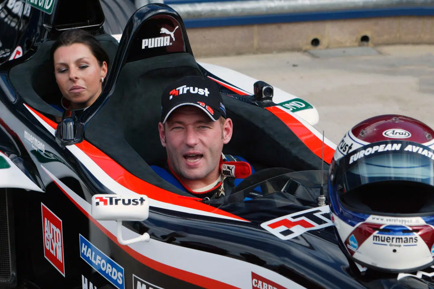 Max Verstappens forældre, Jos og gokartstjernen Sophie Kumpen.