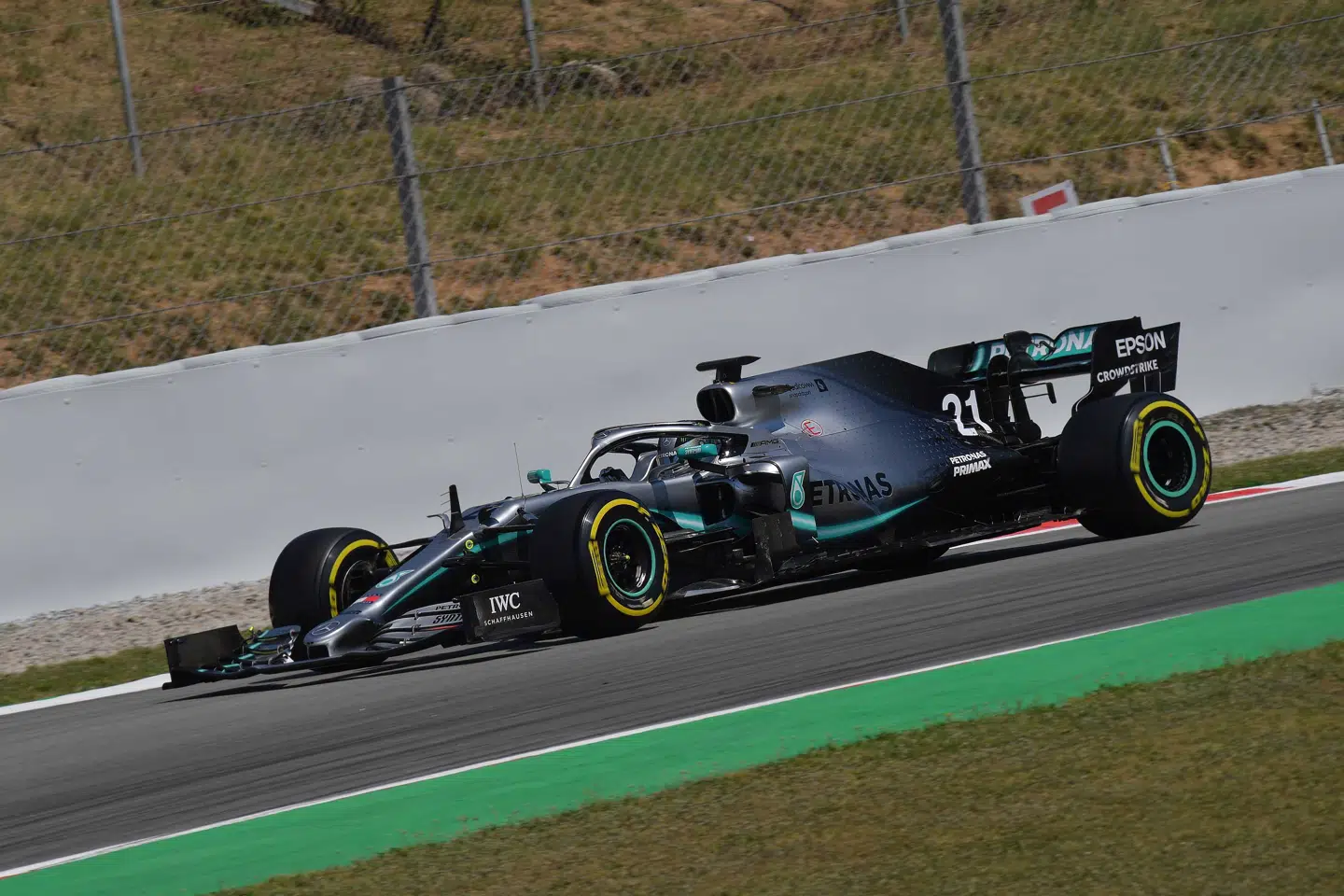 Nikita Mazepin har de seneste år kørt hundredvis af private testomgange i en Mercedes.