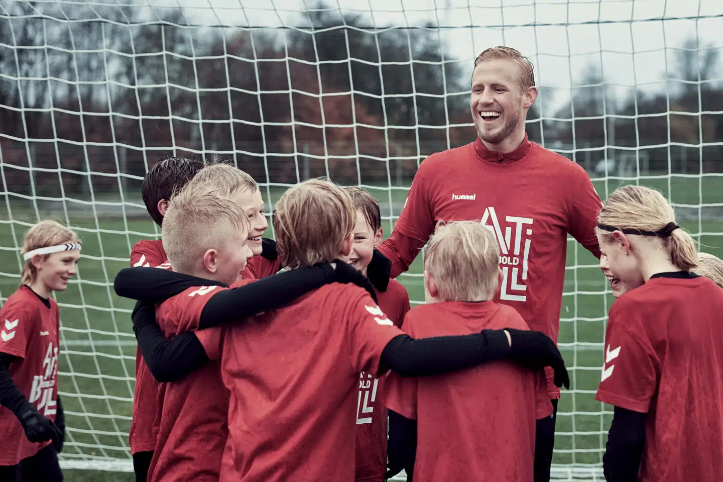 Kasper Schmeichel er sammen med Pernille Harder ambassadør for Antibulli Fodbold under Mary Fonden. (Arkivfoto) Mads Juncker/Free