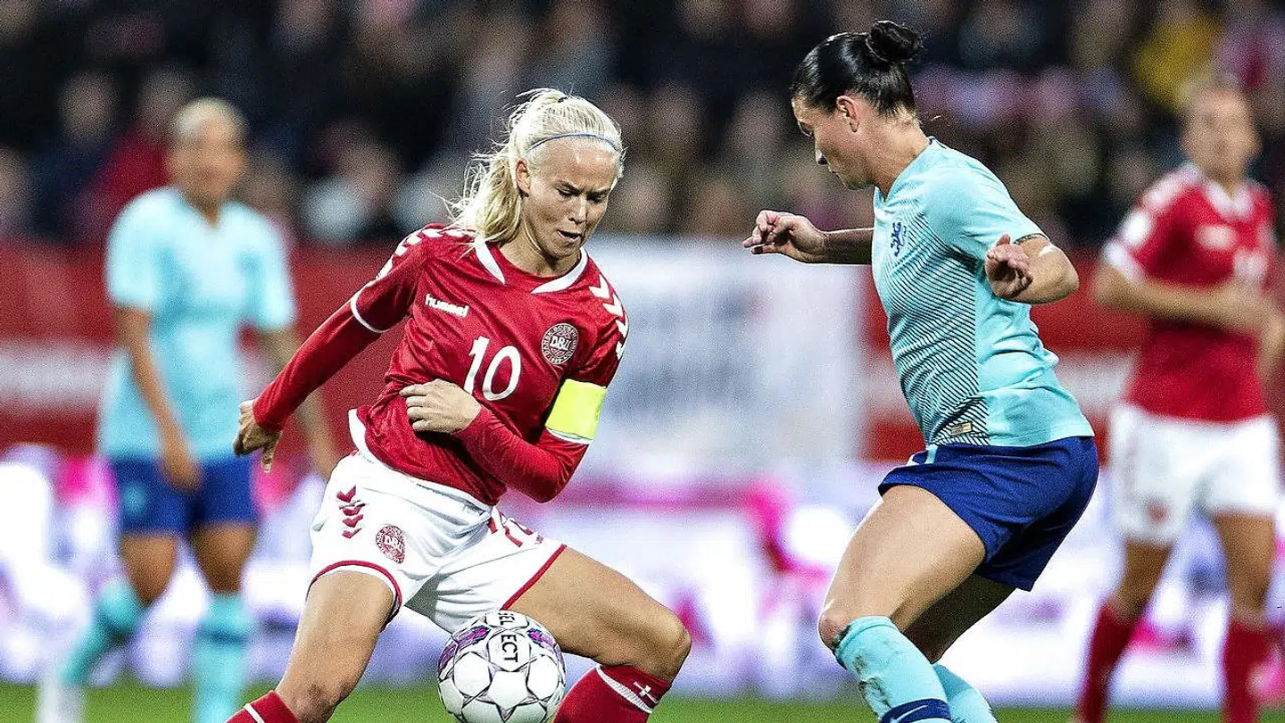 Danmarks Pernille Harder tilslutter sig kampen mod mobning. (Foto: Henning Bagger/Ritzau Scanpix)
