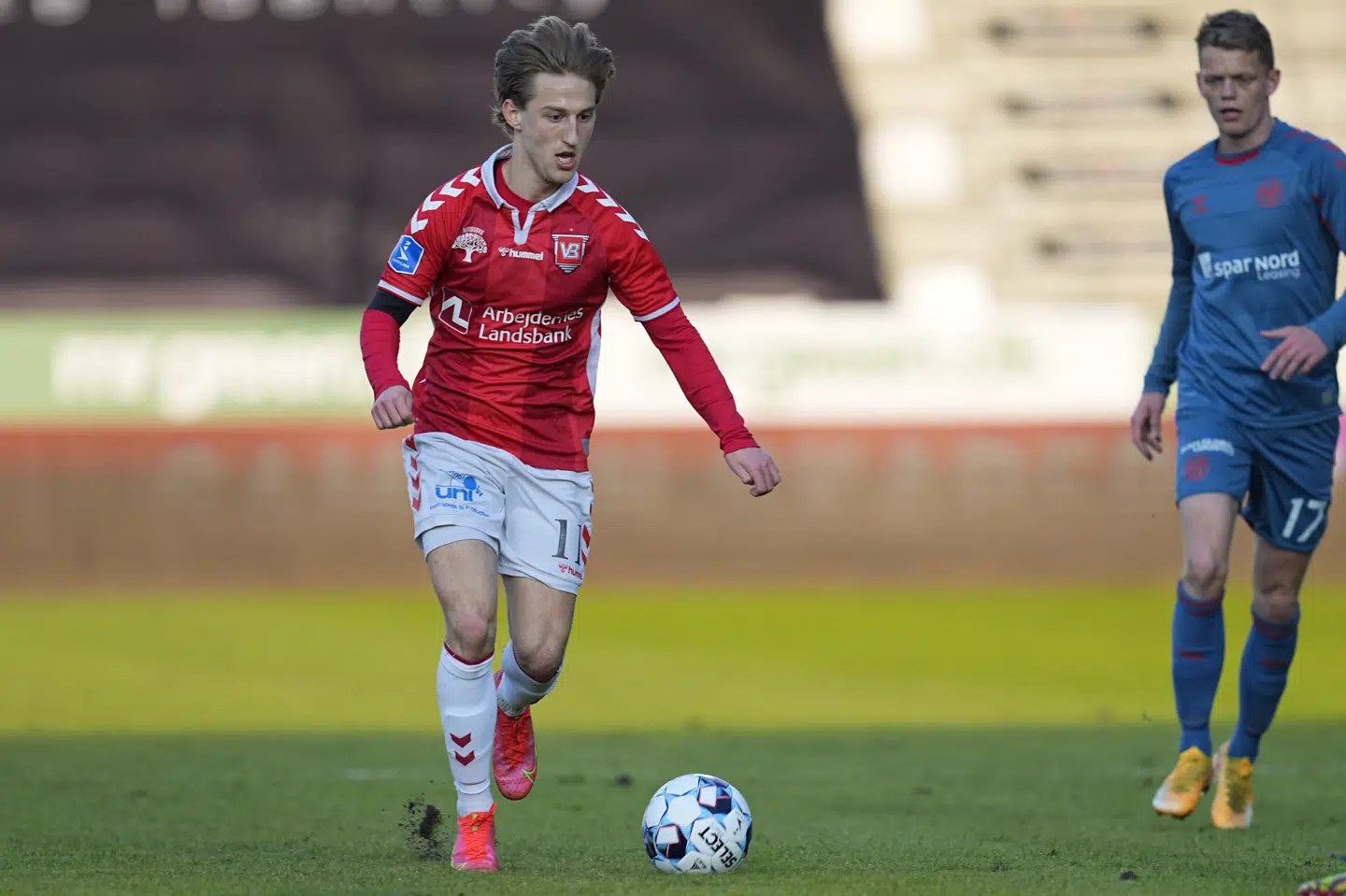 Arbnor Mucolli og Vejle kæmper for at få endnu en sæson i Superligaen. Kim Price/Ritzau Scanpix